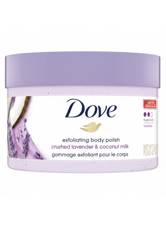 Dove Exfoliating Body Polish Crushed Lavender And Coconut Milk  Body scrub 298 g - Image 1